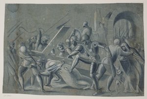 Christ Carrying the Cross by Ubekendt Ubekendt