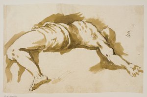 Prostrated Male Figure