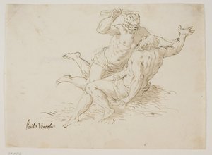 St Antony Abbot Attacked by a Demon by Ubekendt Ubekendt
