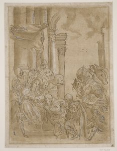 The Adoration of the Magi by Ubekendt Ubekendt