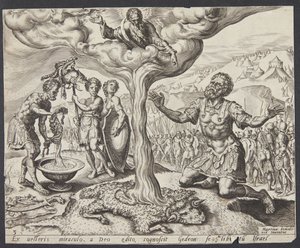 The Dew upon the Fleece of Wool by Ubekendt efter Maarten van Heemskerck