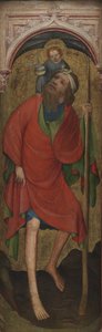 St Christopher with the Child by Ubekendt tysk omkring 1400