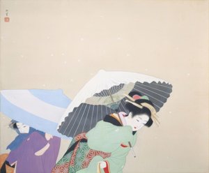 Large Snowflakes by Uemura Shoen