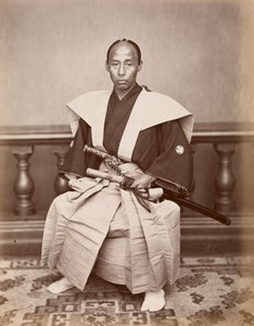 Samurai (Harada Kiichi), Nagasaki, Japan by Ueno Hikoma