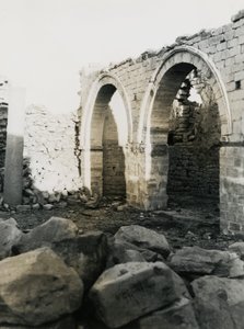 Column and Arches, Interior of Christian Basilica Dedicated to Virgin Mary, Qasr Ibrim, Egypt