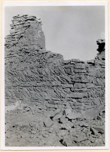 Ruins of southern church, detail of brickwork, Sabagura, Egypt by Ugo Monneret de Villard