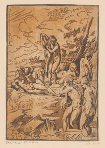 Bathing Nymphs by Ugo da Carpi (possibly)