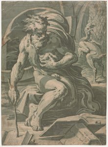 Diogenes by Ugo da Carpi