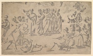 The Death of Ananias Surrounded by Apostles