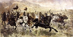 Huns Charging at the Enemy by Ulpiano (after) Checa y Sanz