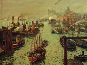 The Port of Hamburg by Ulrich Hubner