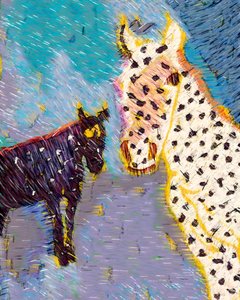 Spotted Mare and Foal