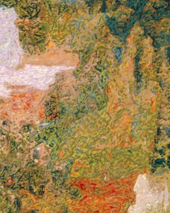 Vibrant Brushstroke Landscape by Uma Gokhale