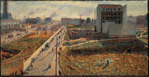 The Factories of Porta Romana in Milan by Umberto Boccioni