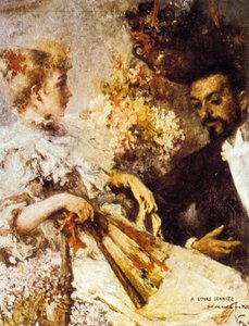 Italo Svevo with his sister by Umberto Veruda