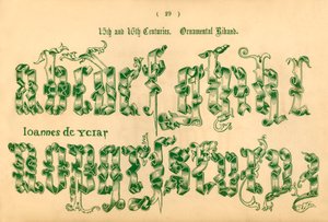 15th and 16th Centuries. Ornamental Riband, 1862 by Unbekannt