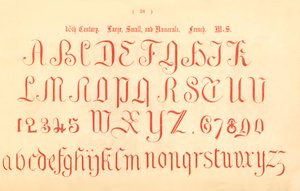 16th Century. Large, Small and Numerals. French. MS., 1862 by Unbekannt