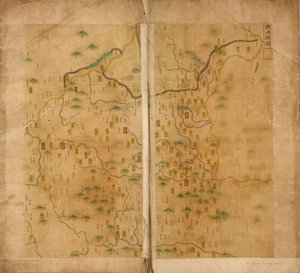 1st Map of Shaanxi by Unbekannt
