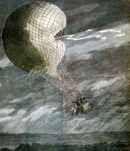 A Balloon Struck by Lightning Near Chicago, Illinois, USA by Unbekannt