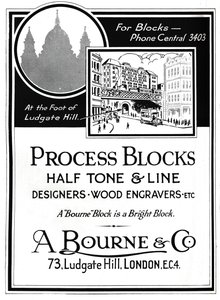 A. Bourne & Co. Advert - Process Blocks by Unbekannt