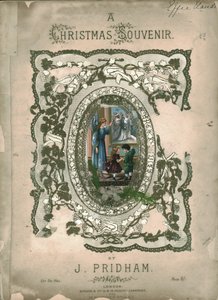 A Christmas Souvenir, cover page to sheet music