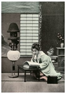 A Fair Student, Japan, 1904 by Unbekannt
