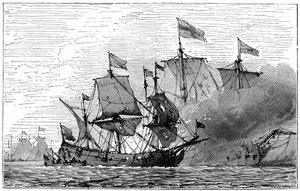 A French Brûlot Fire Ship