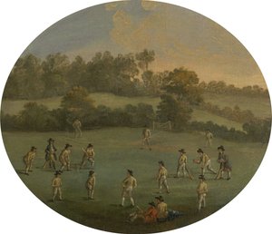 A Game of Cricket The Royal Academy Club in Marylebone Fields, now Regent