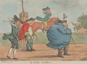 A Hail Storm, 1800-1820 by Unbekannt