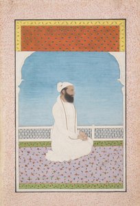 A Holy Man Seated on a Terrace