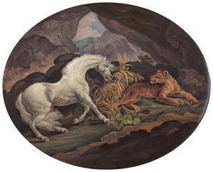 A Horse Frightened by a Lioness by Unbekannt