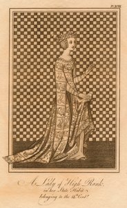 A Lady of High Rank, in Her State Habit, Belonging to the 14th Century by Unbekannt