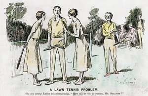 A Lawn Tennis Problem, 1923 by Unbekannt