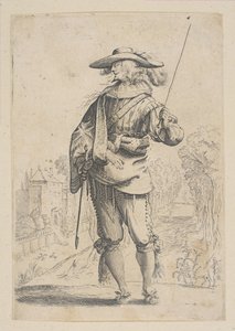 A Man Holding a Crop by Unbekannt