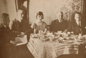 A Meal Aboard the Graf Zeppelin While Flying over the Atlantic by Unbekannt