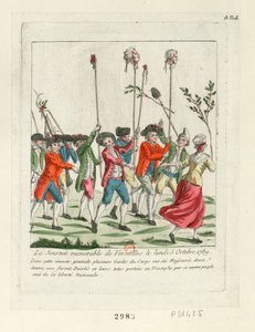 A Memorable Day at Versailles, 1789 by Unbekannt