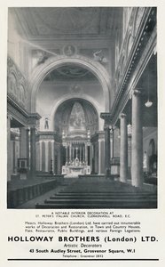 A Notable Interior Decoration at St. Peters Italian Church by Unbekannt