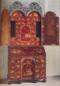 A Red Lacquer Cabinet, c1685 by Unbekannt