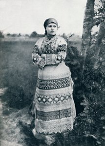 A Russian peasant in costume, 1912 by Unbekannt