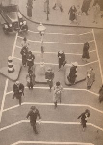 A Safety Lane opposite Charing Cross Station, c1934, 1935 by Unbekannt