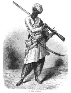 A Sikh Soldier by Unbekannt