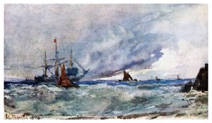 A Study of Sky and Sea from the Deck of a Vessel off Tarifa, 1901 by Unbekannt