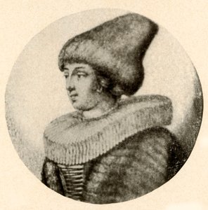 A Swedish Lady in Pointed Fur Cap and Ruff