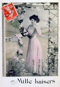 A Thousand kisses, French Postcard by Unbekannt