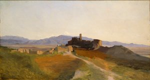 A View of Olevano, early 19th century by Unbekannt