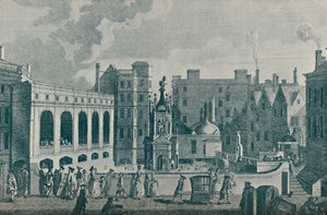 A View of the King and Queens Baths and the Great Pump Room at Bath by Unbekannt