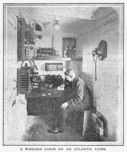 A Wireless Cabin on an Atlantic Liner by Unbekannt
