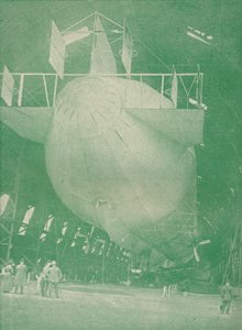 A Zeppelin at Home, c1917-1919 by Unbekannt