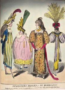 A Caricature of Late 18th Century Fashion