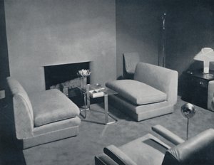 A Fireside Group in a Living-Room Designed by Russel Wright, 1935 by Unbekannt
